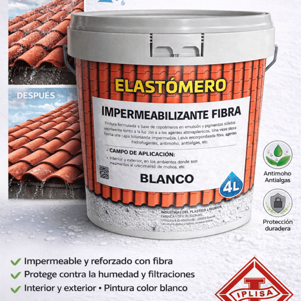 Iplyplast Elastómero Impermeabilizante Fibra